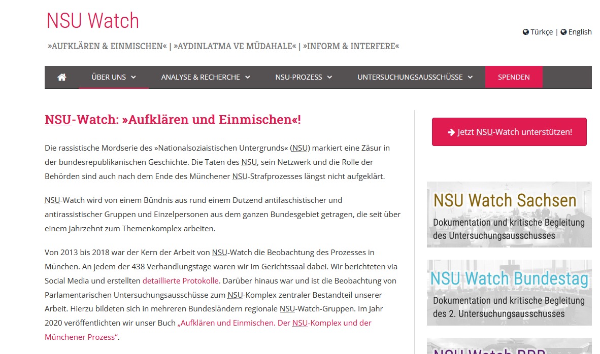 Prozessbeobachtung des 2. NSU-Prozesses in Dresden durch NSU-Watch